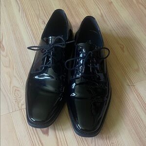 Nordstrom Glossy Black Oxfords